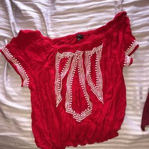 Dynamite ruffle Short sleeve shirt